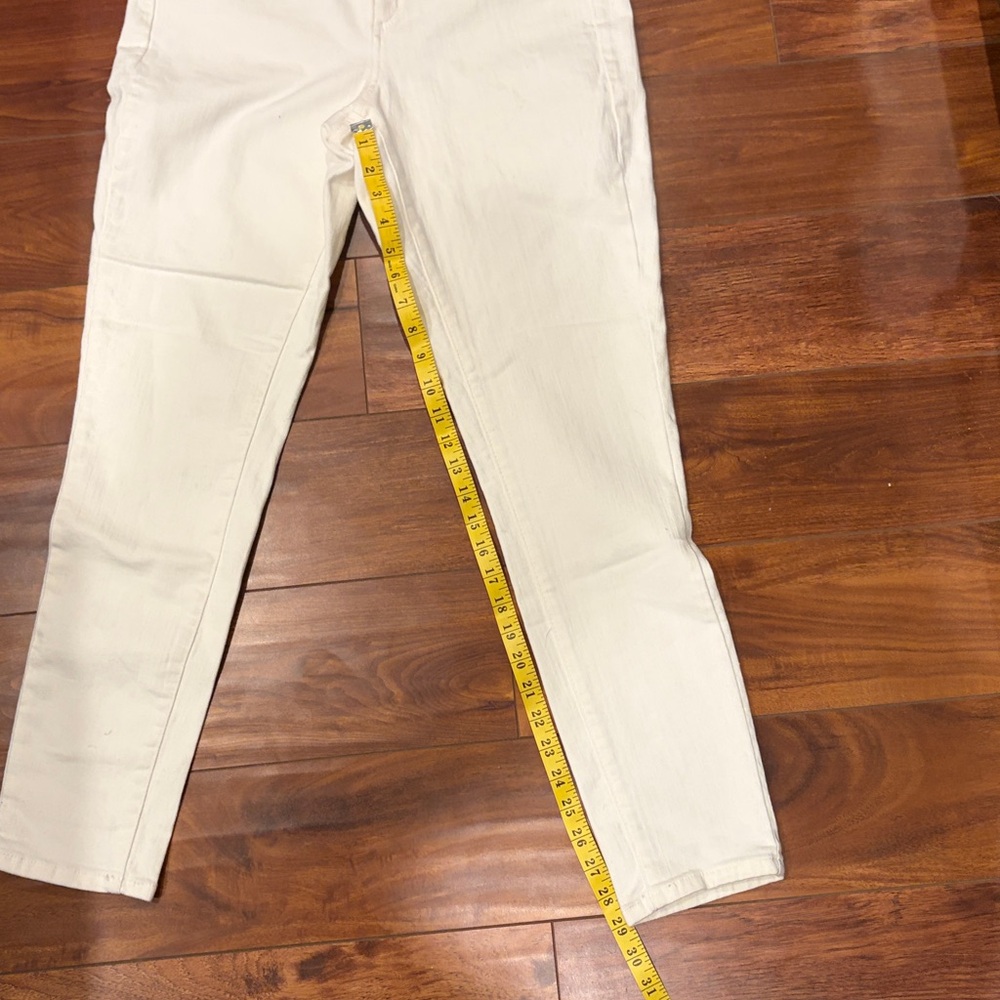 Universal Threads High Rise Skinny White Denim Jeans Size 10 NWT - Picture 10 of 12